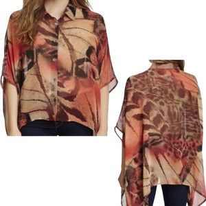 Da-Nang Animal Print Silk Top